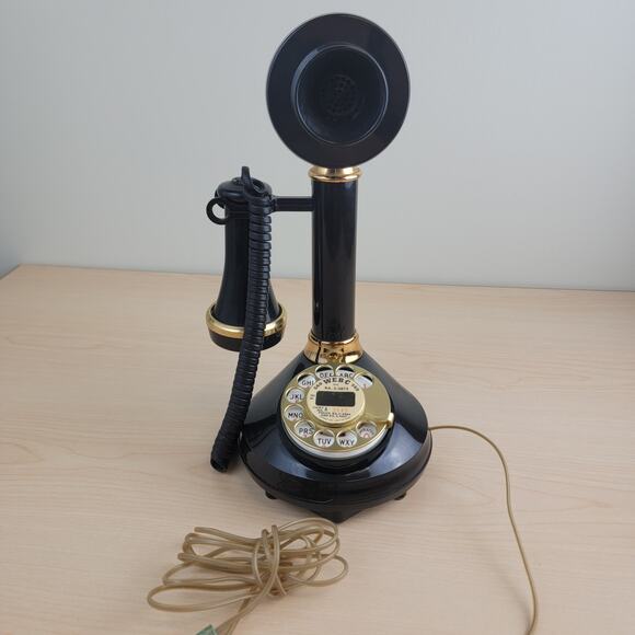 Vintage Candle Stick Rotary Dial Telephone - Picture 3 of 12